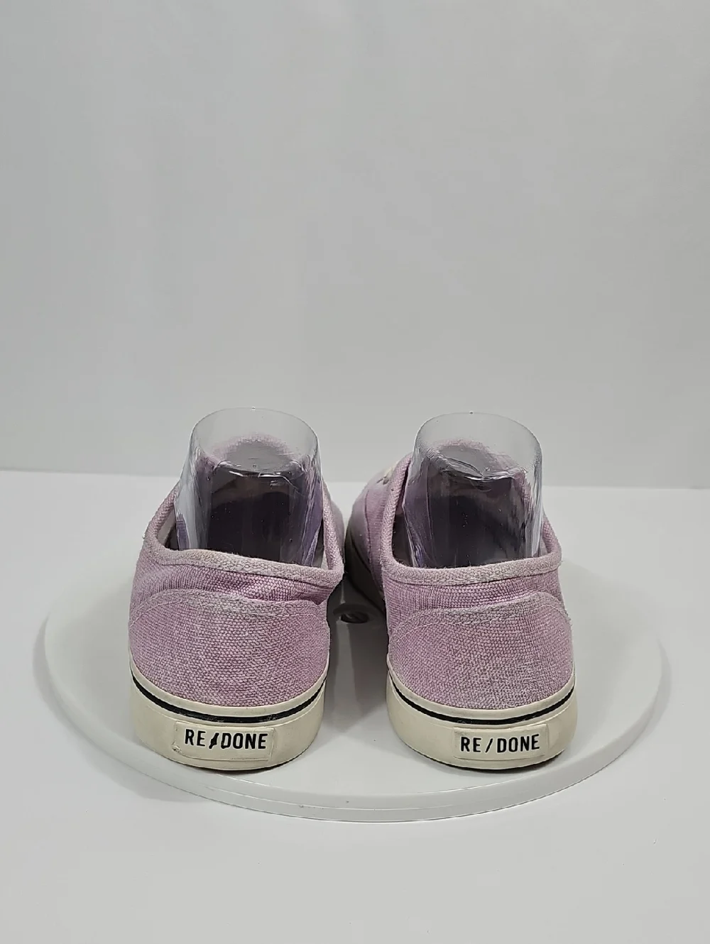 NWOT Re/Done 70s Low Top Skate Sneakers Faded Lilac Purple Canvas 40
